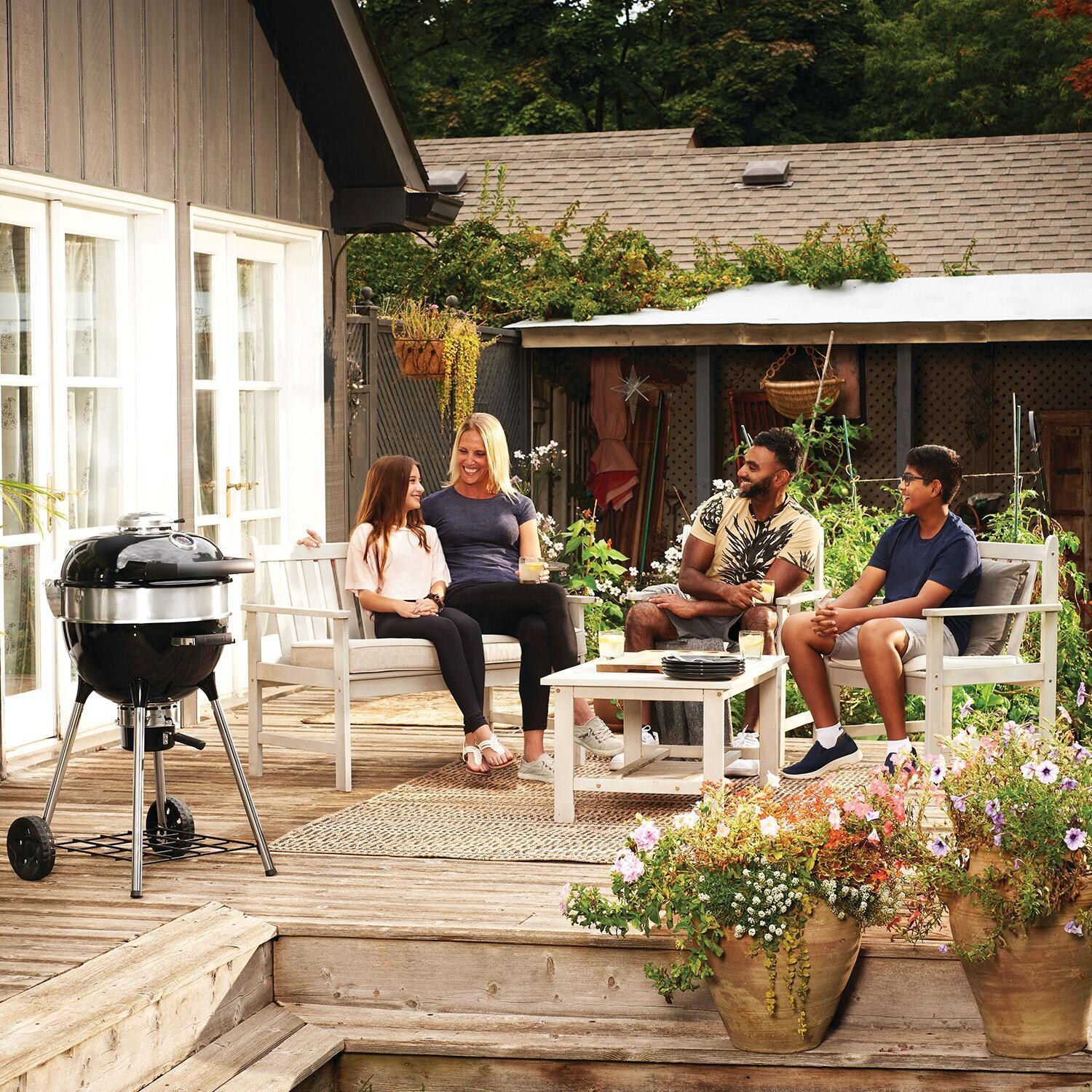 Napoleon PRO18K-LEG-3 PRO 18 Inch Charcoal Kettle Grill - Black - Lifestyle thumbnail