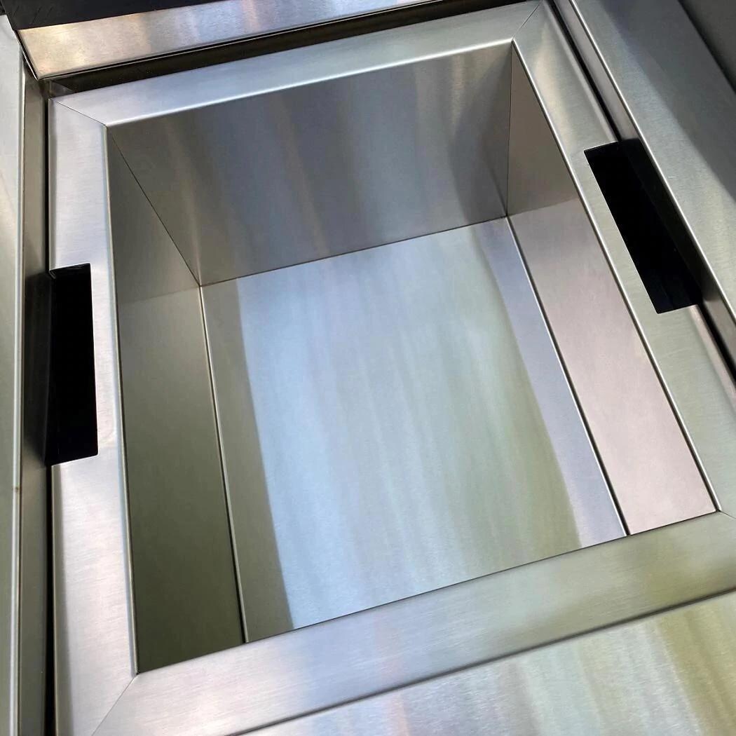 TYTUS TI400PCCLP-3.0.2 Charcoal Grey 4-Burner Propane Gas Grill Island With Sear Burner & Ice Bucket - Ice Bucket thumbnail