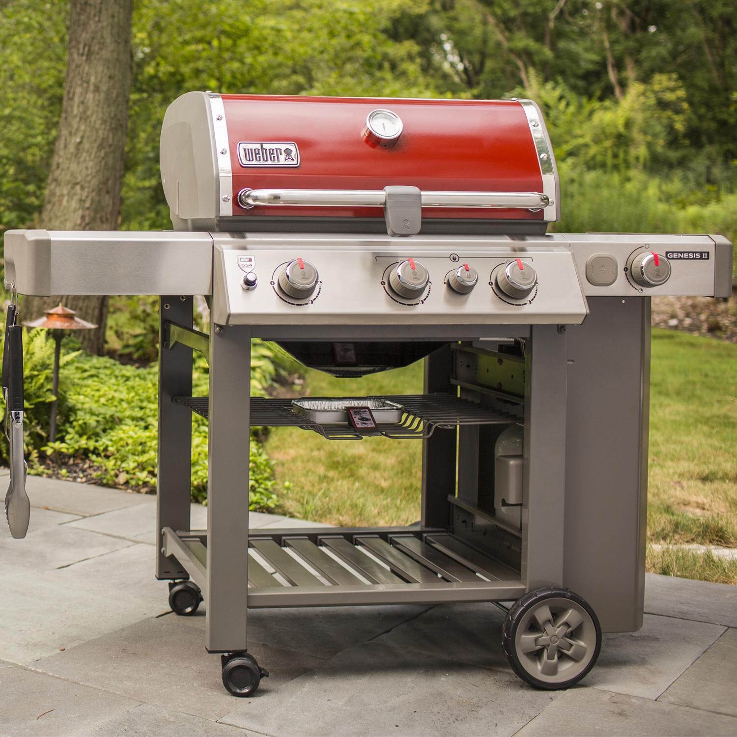 Weber Genesis II 61032201 SE-330 Special Edition Propane Gas Grill - Crimson (2019) thumbnail