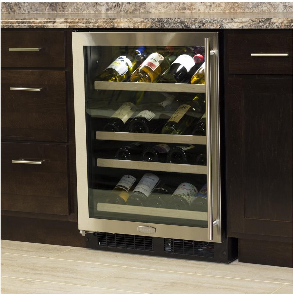 Marvel 24-Inch Single Zone Wine Cellar - Gallery Style - In Cabinet thumbnail