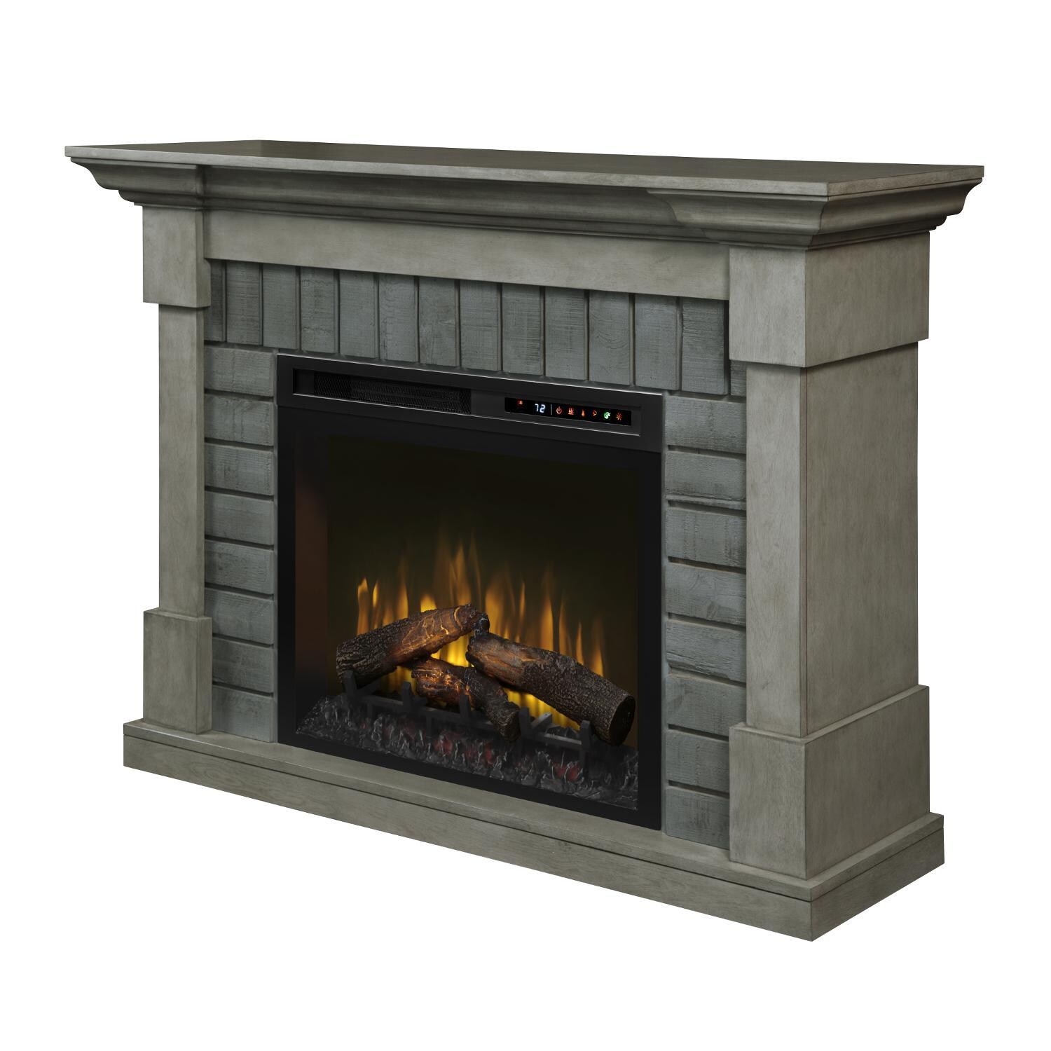 Dimplex - GDS28L8-1924SK - Royce 52-Inch Electric Fireplace Mantel - Logs - Smoke Stack Gray thumbnail