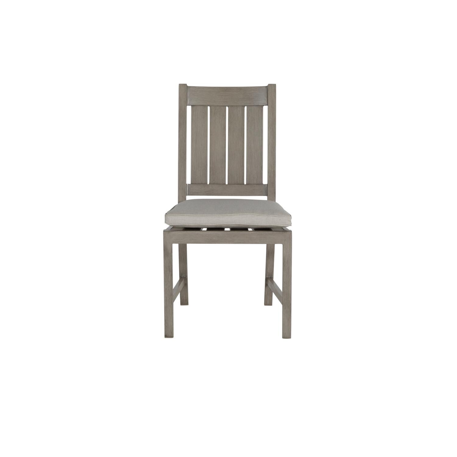 Summer Classics 333124+C311H6101W6101 Oyster Club/Croquet Aluminum Side Chair - Front View thumbnail