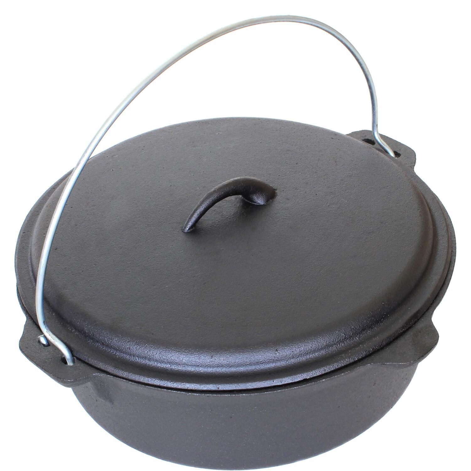 Cajun Cookware 6-Quart Seasoned Cast Iron Dutch Oven - GL10487AS thumbnail