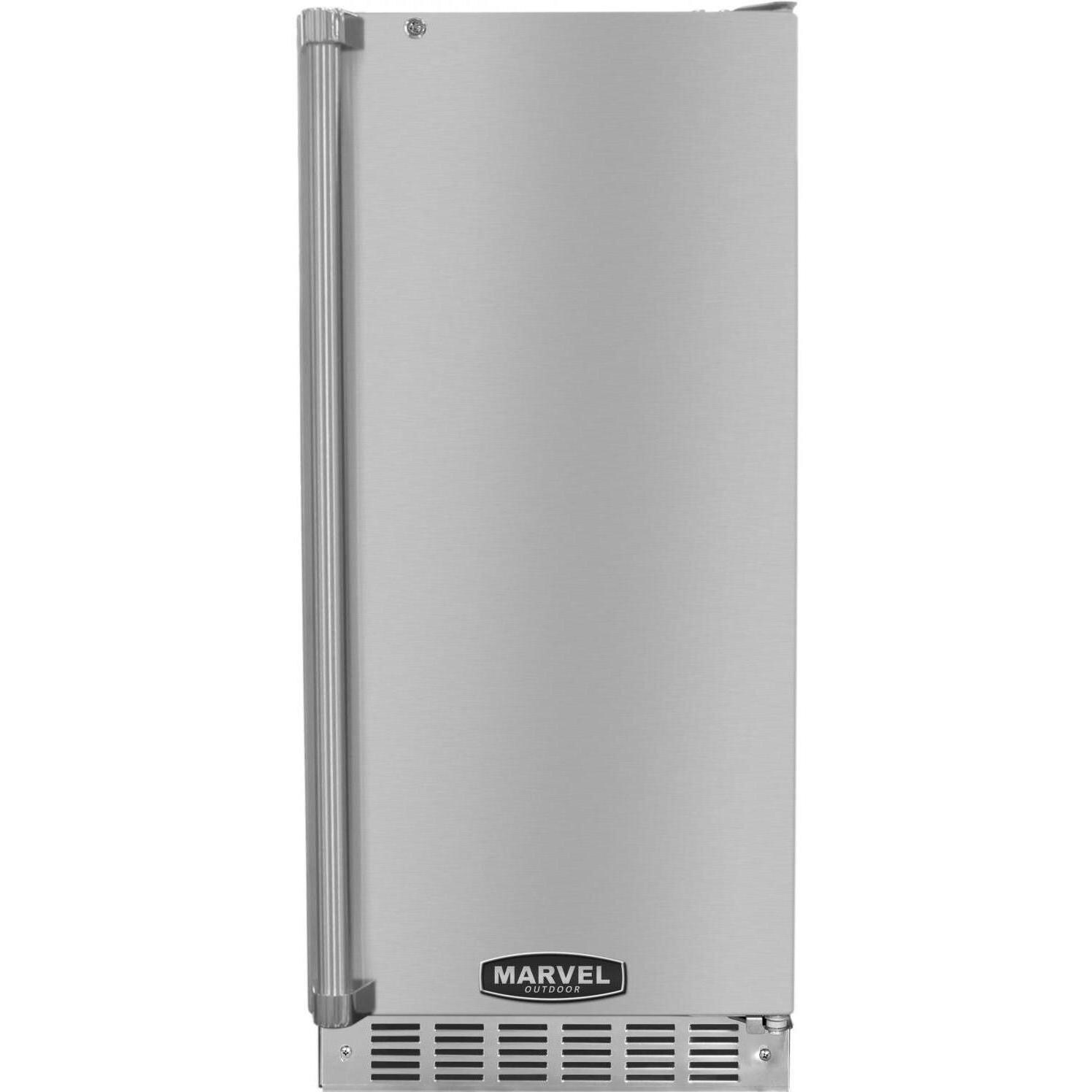 Marvel 2.9 Cu. Ft. Right Hinge Outdoor Compact Refrigerator Stainless