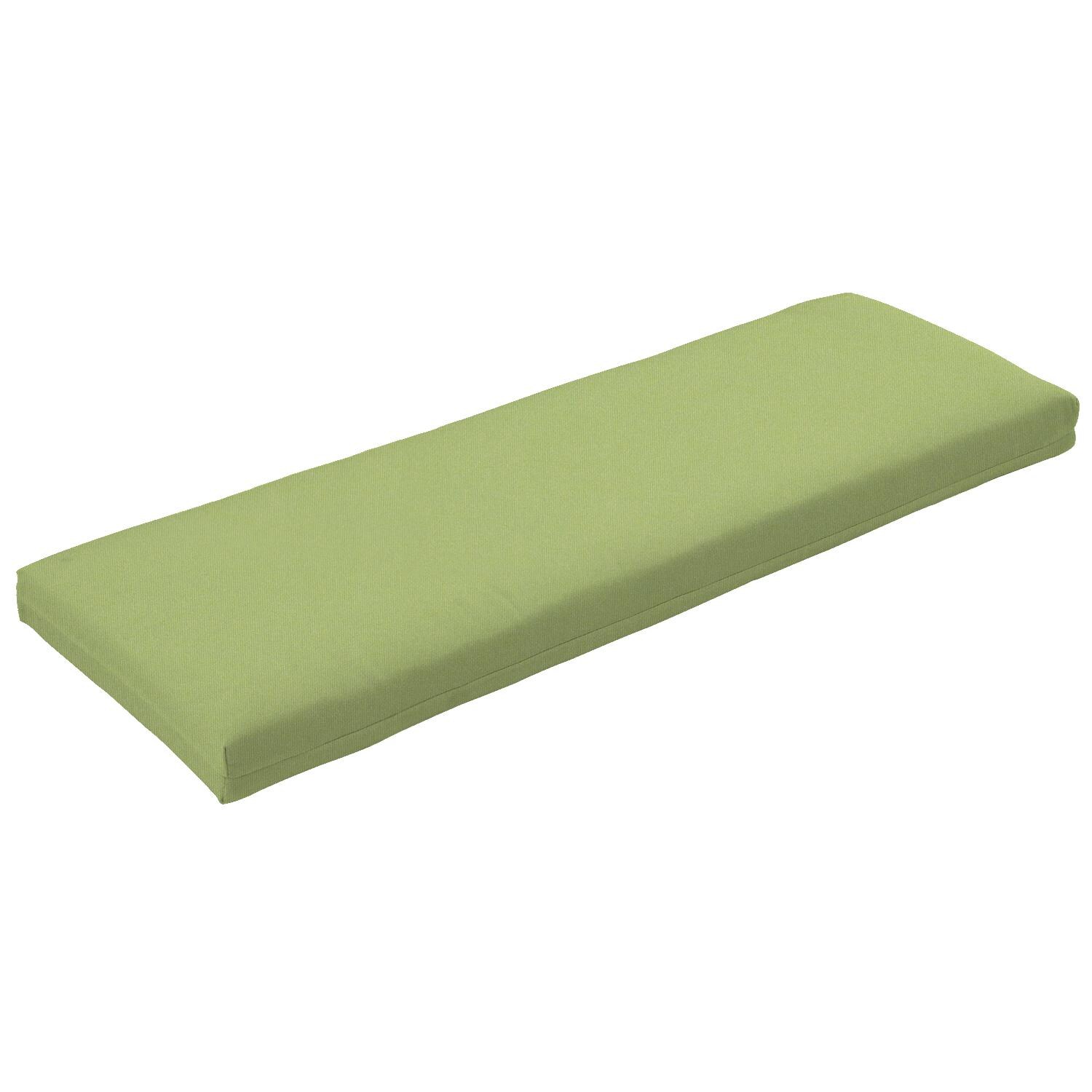Sunbrella Canvas Ginkgo Large Outdoor Replacement Bench Cushion W/ Knife Edge By UltimatePatio.com thumbnail