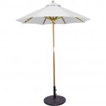 Galtech 6 Ft. Octagonal Hardwood Patio Market Umbrella W/ Push Lift - Light Wood W/ Canvas Sunbrella image