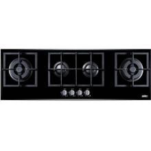 Summit 48-Inch 4-Burner Gas Island Cooktop - Glass - GC443BGL image