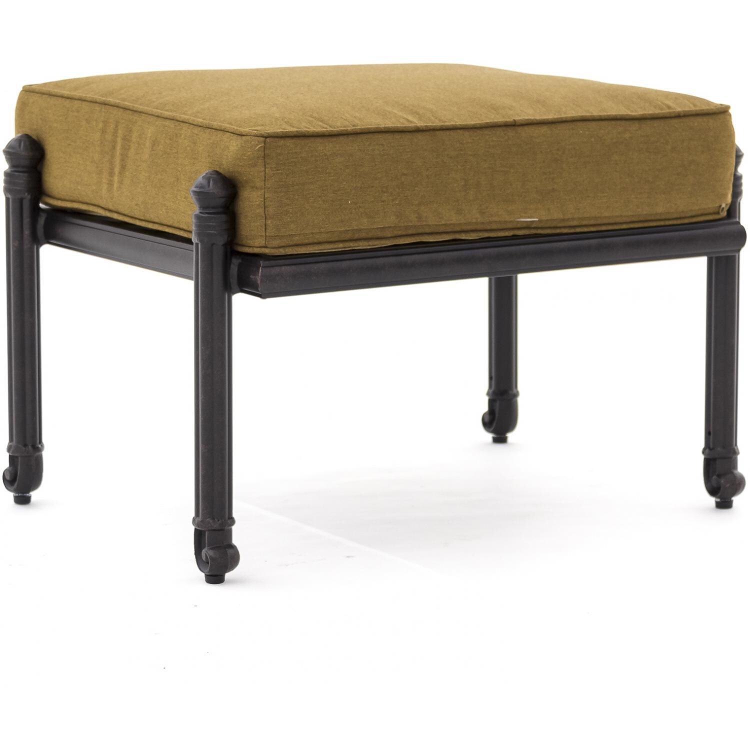 Evangeline NLG207 Ottoman Cushion - In Use - Sunbrella Canvas Teak thumbnail
