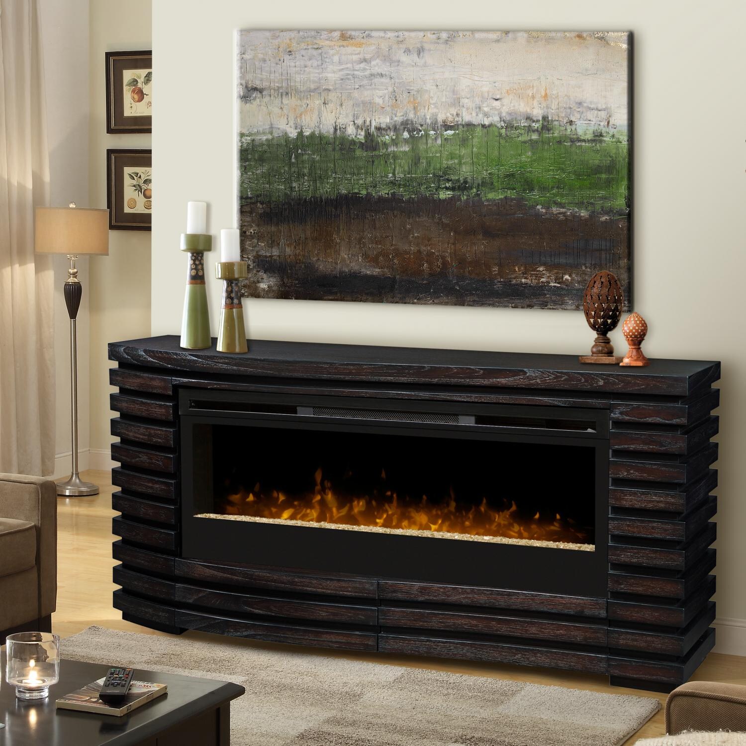 Dimplex Elliot 70-Inch Electric Fireplace Mantle - Acrylic Ice Embers - Hawthorn - GDS50G3-1587HT - Lifestyle thumbnail