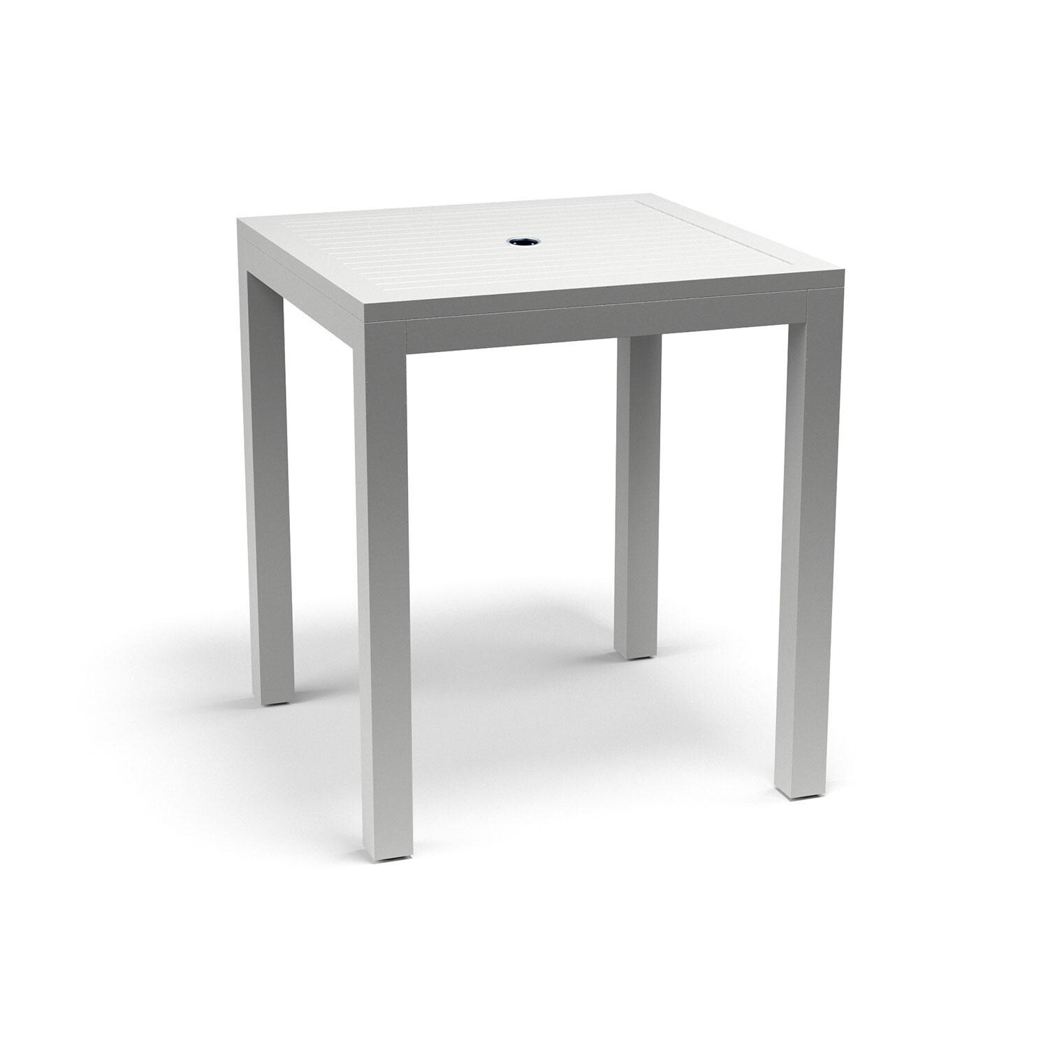 Sunset West - 1101-P36 - Naples 36-Inch Square Aluminum Patio Pub Table - Side View - White Background thumbnail