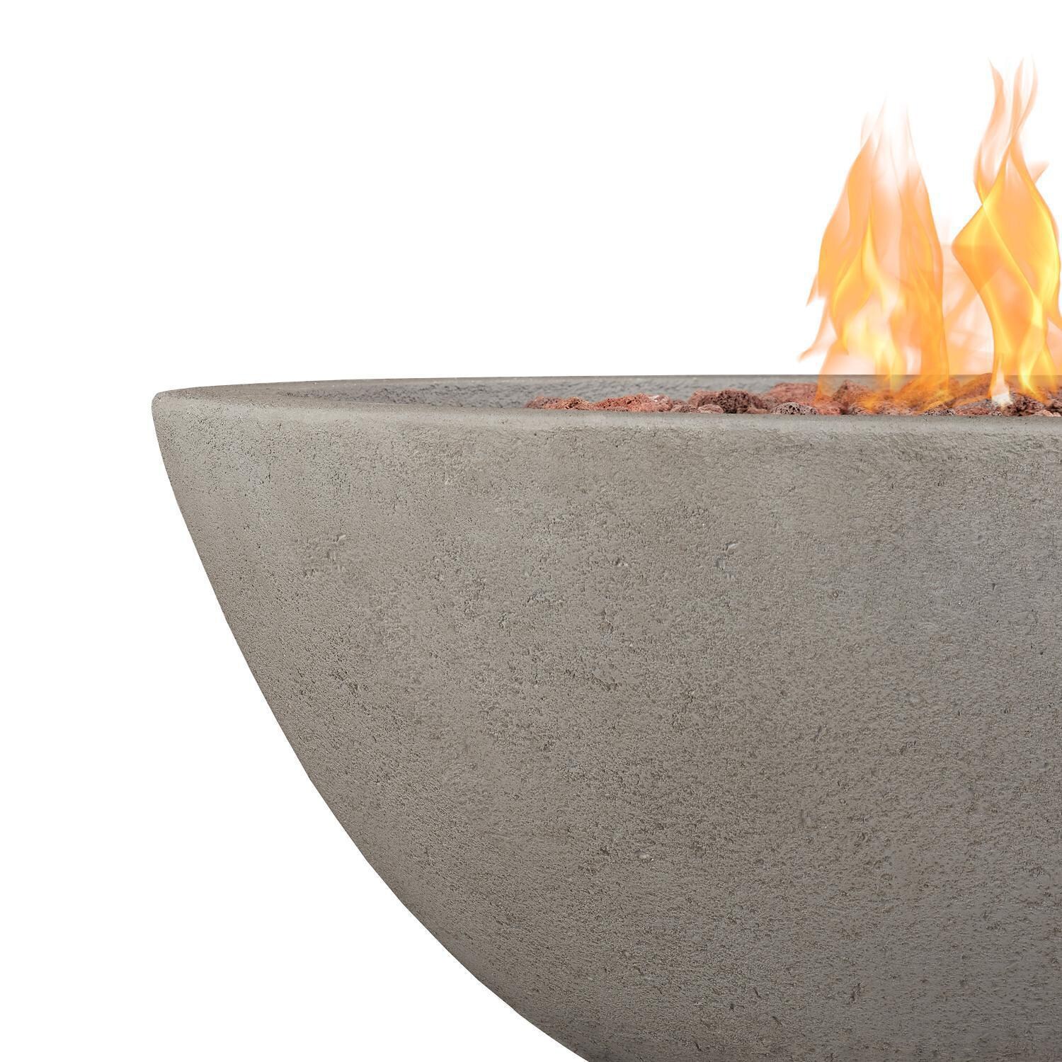 Lakeview Outdoor Designs SC-C539LP-GLG Creekwood 36-Inch Round Propane Gas Fire Bowl - Detail thumbnail