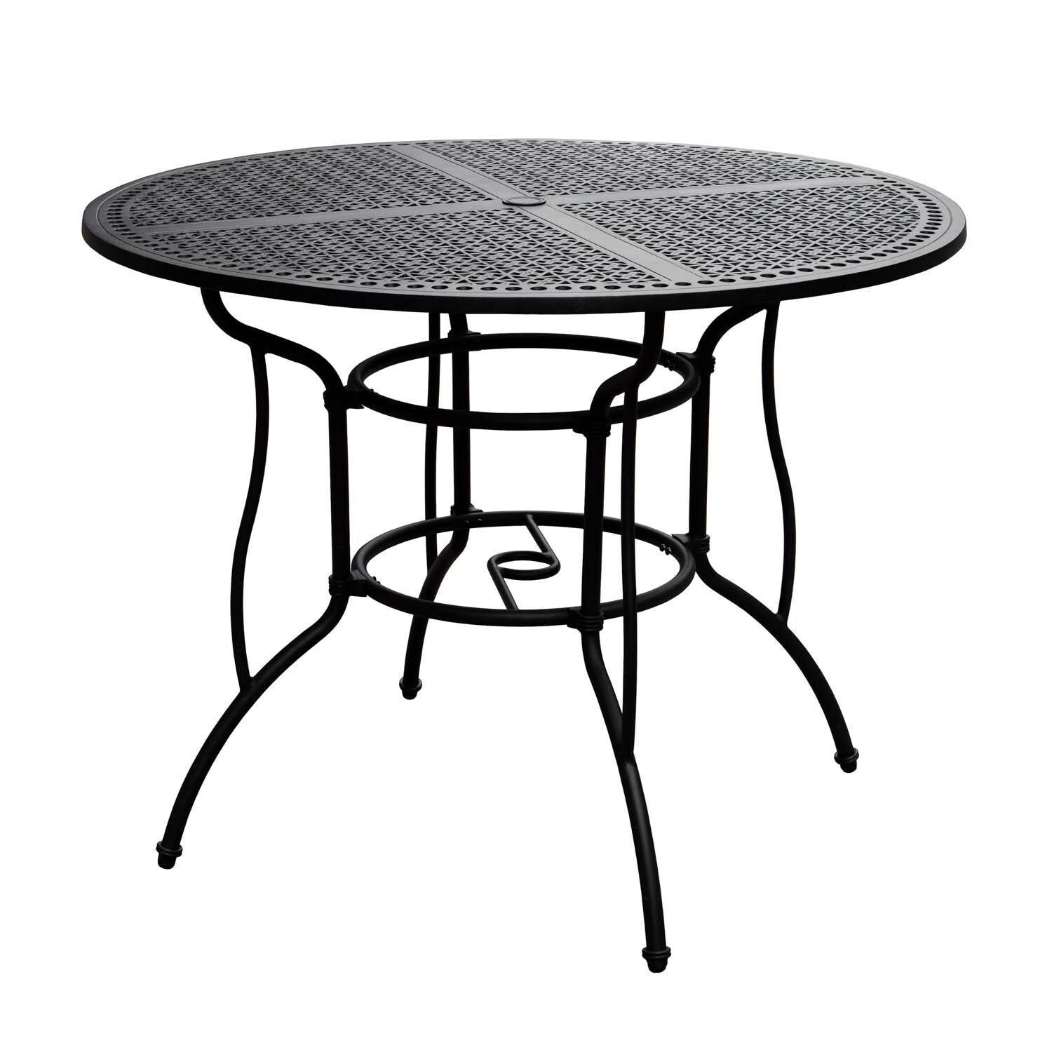 Elysian 52-Inch Round Cast Aluminum Patio Bar Table By Lakeview Outdoor Designs thumbnail