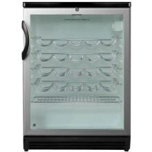 Summit Commercial 24-Inch 36 Bottle Freestanding Wine Cellar / Cooler - Stainless Steel / Black Cabinet - SWC6GBL image