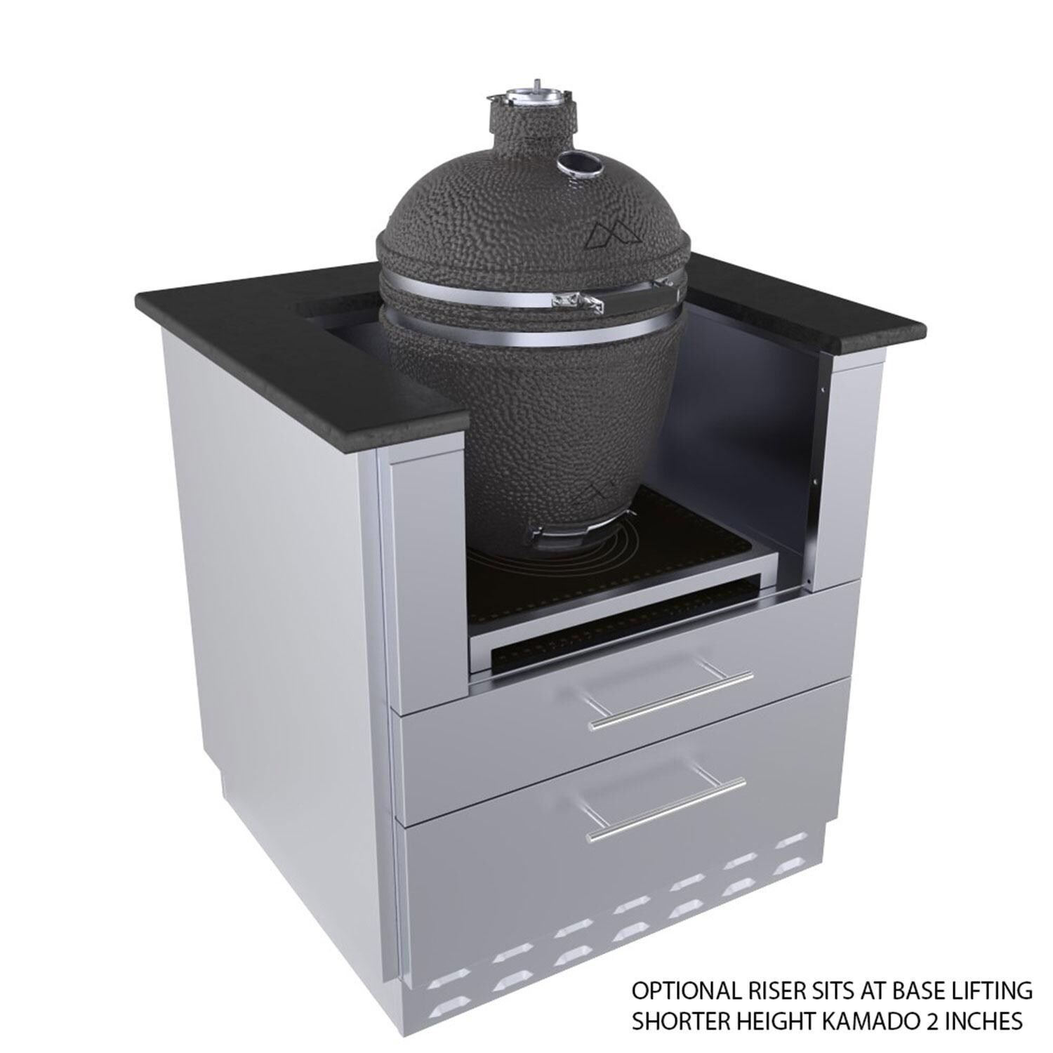 Sunstone SAC30KBDC 30-in Kamado Base Cabinet for UpTo 24 In. Dia. Kamado & for Sunstone Power Cirque - Riser - Detail thumbnail