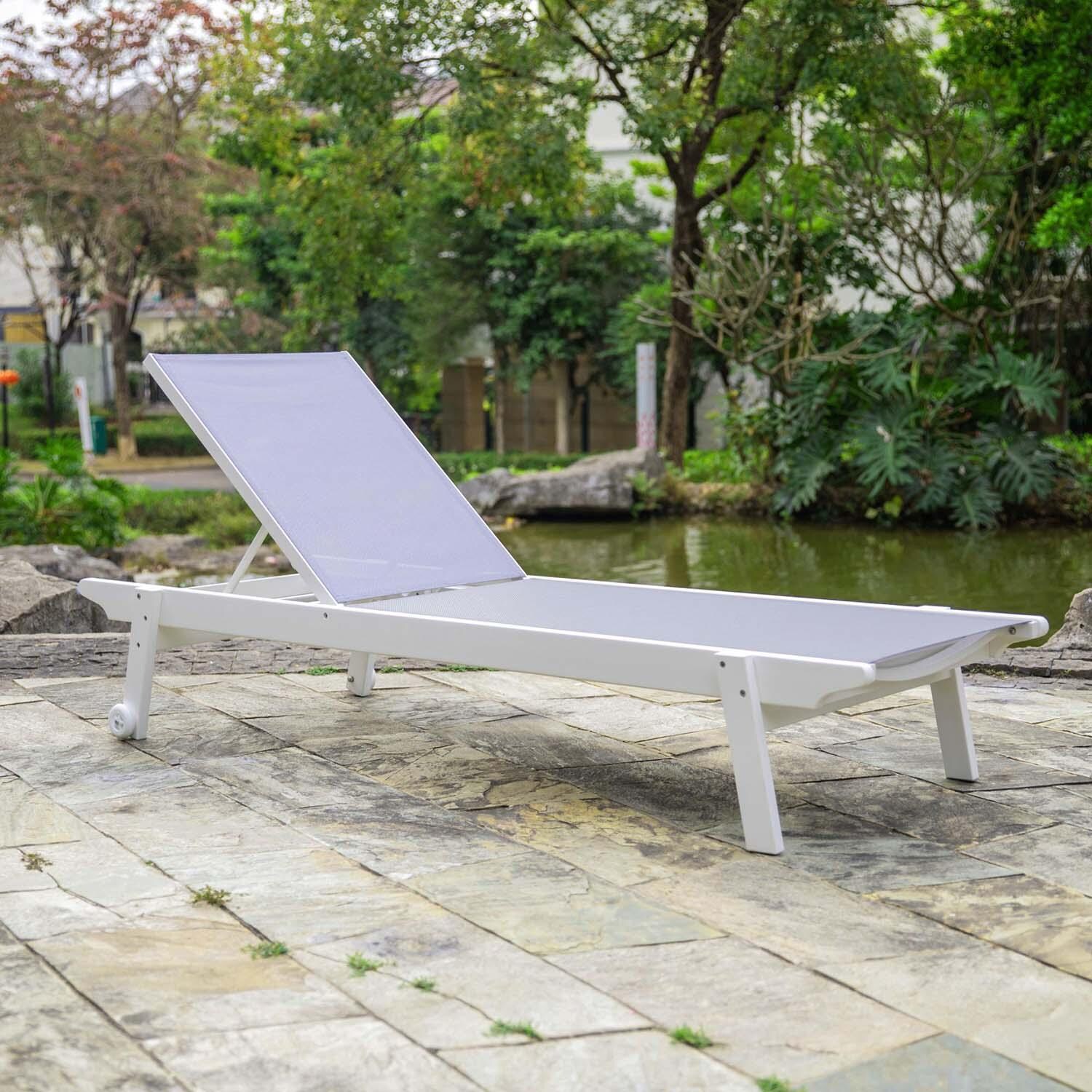 Sandview Polyresin Chaise Lounge By Ultimate Patio - Lifestyle thumbnail