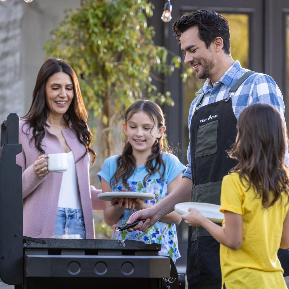 Camp Chef FTG36 36 Inch Gridiron Griddle - Grilling With Family - Lifestyle thumbnail