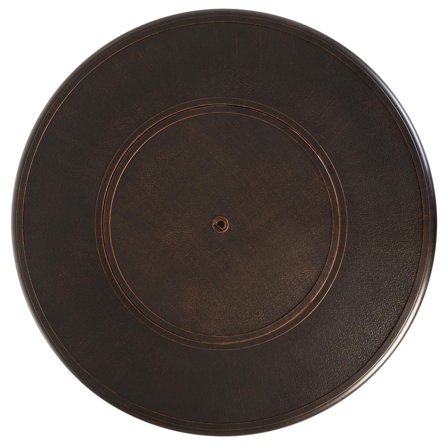 Ultimate Patio SC62755 Haven Bay 42-Inch Round Aluminum Propane Fire Pit Table - Top View thumbnail