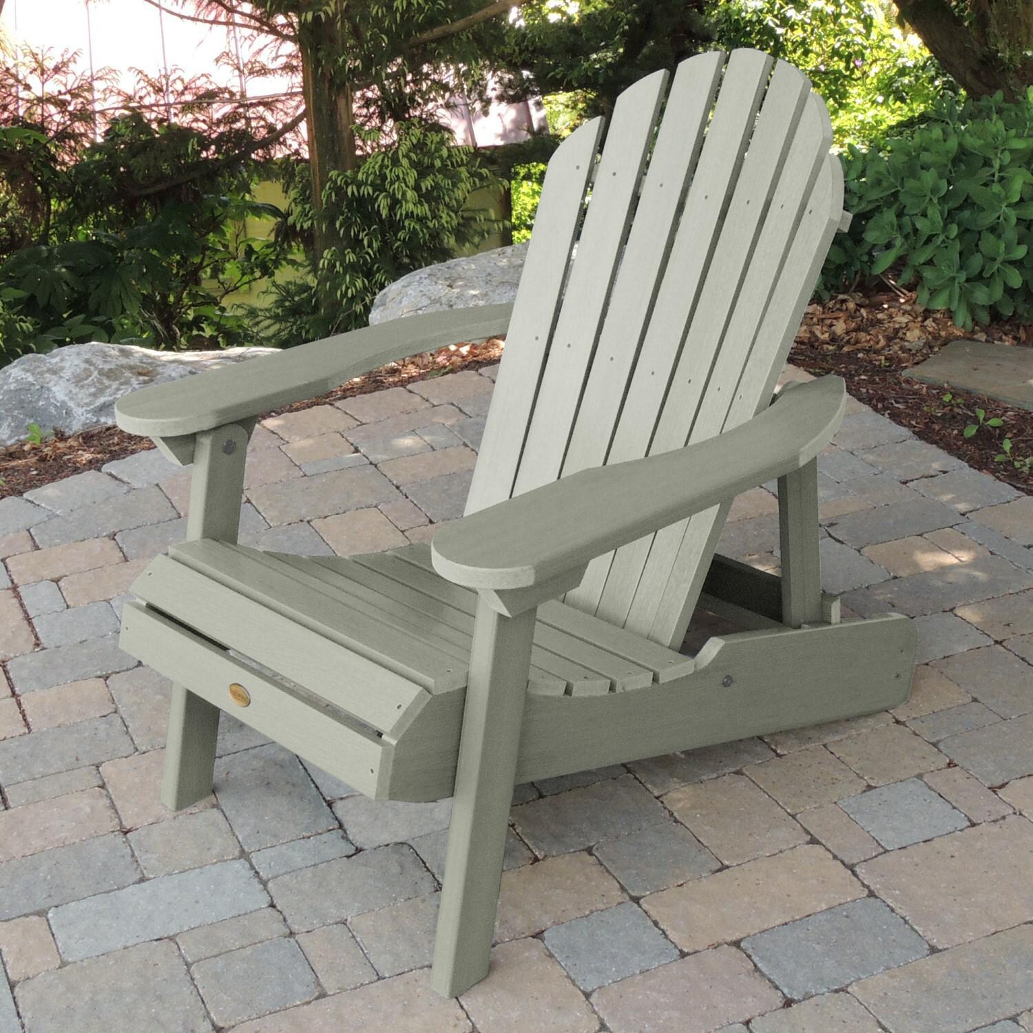 Lakeview Dream Bay Folding & Reclining Adirondack Chair - Eucalyptus - Half Reclined thumbnail