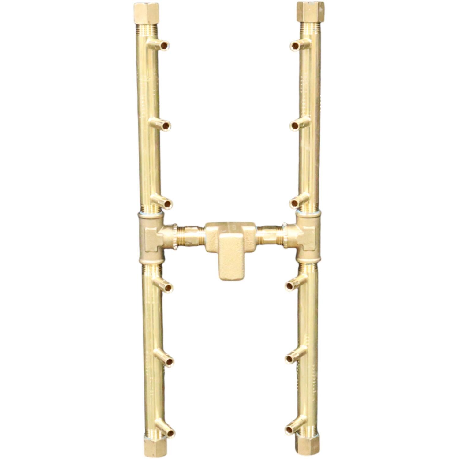 Warming Trends 18 X 7 Inch H-Style Brass Natural Gas/Propane Burner