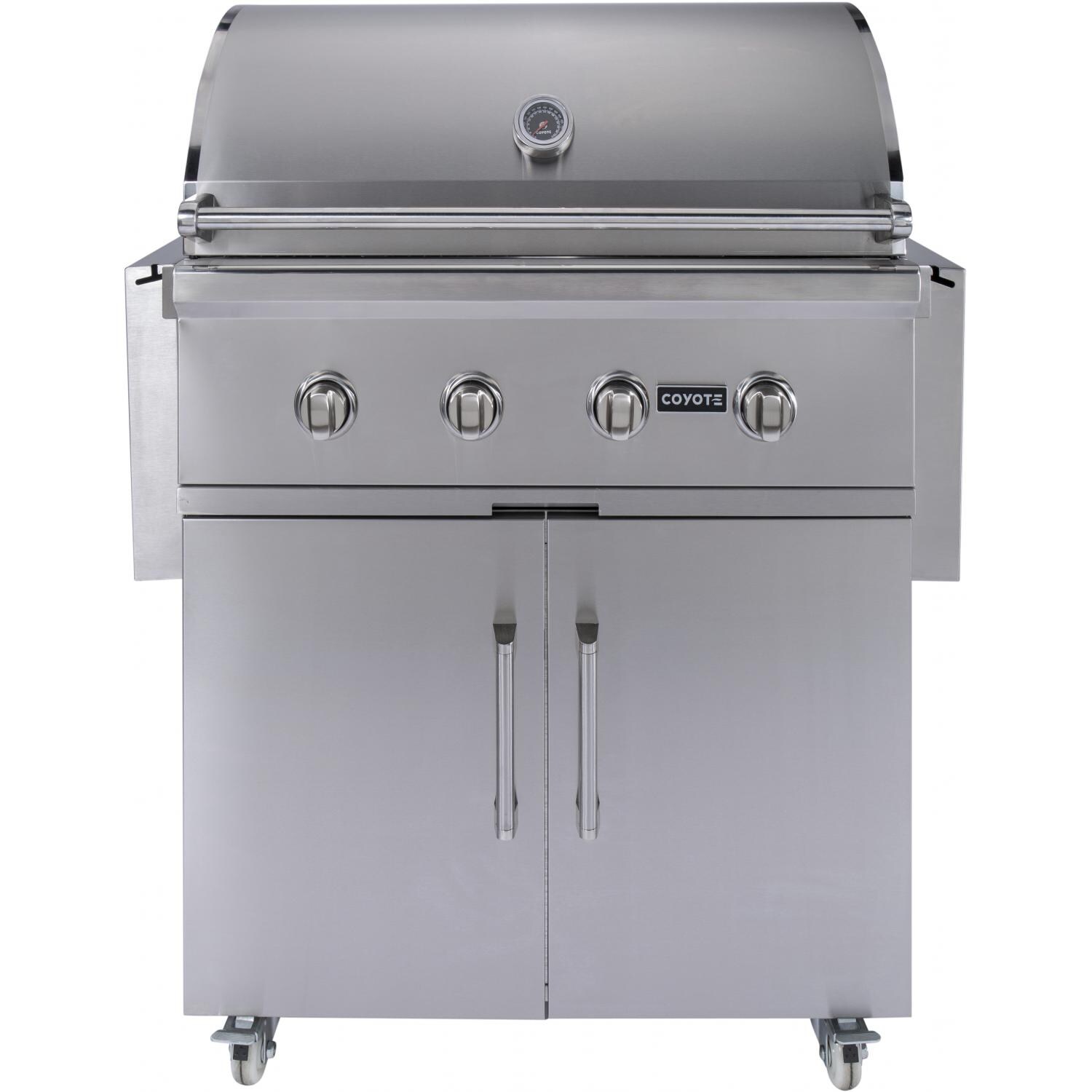 Coyote C-Series 36-Inch 4-Burner Natural Gas Grill On Cart : BBQGuys