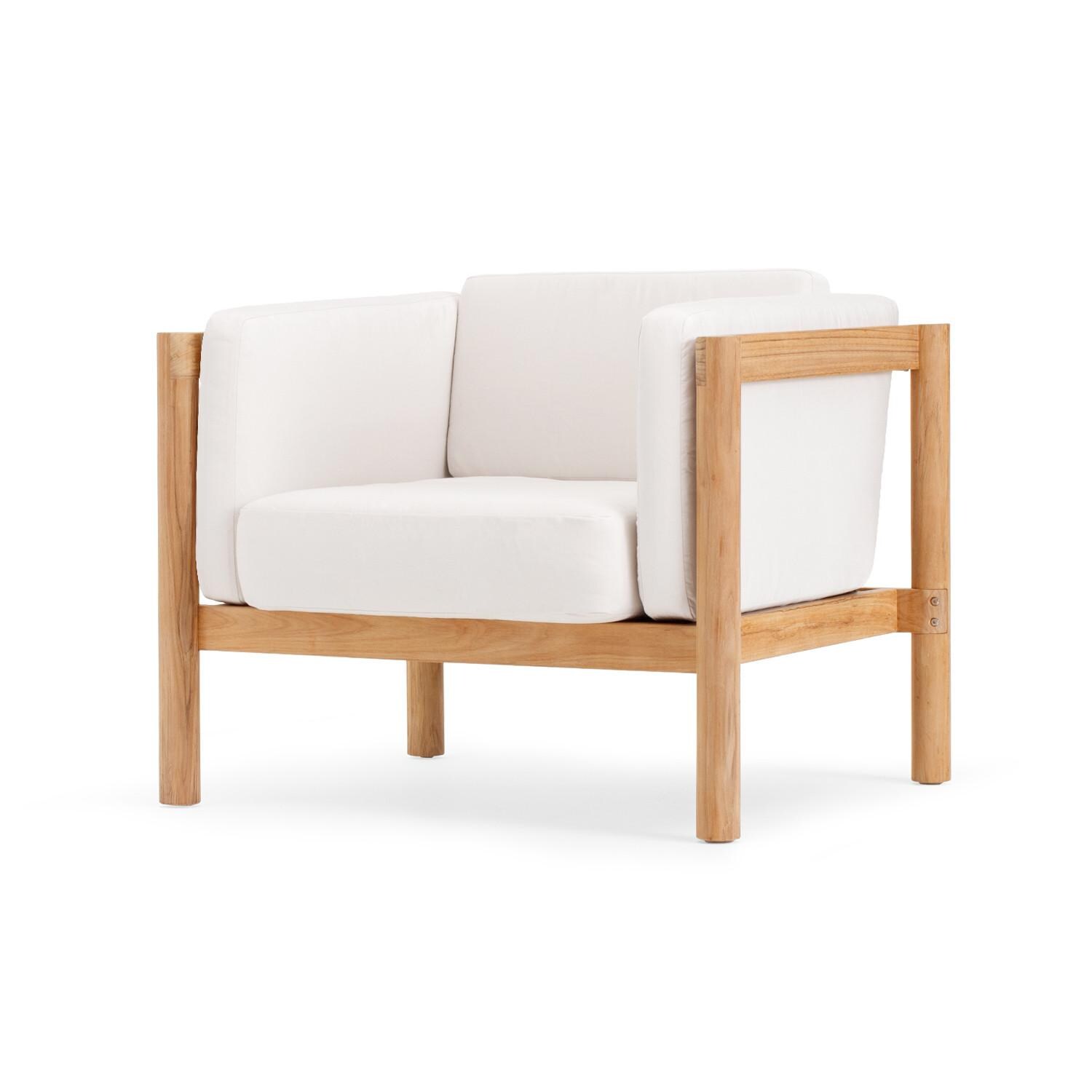 Neighbor Chair W/ Sunbrella Cushion Arms - Sunbrella Canvas image