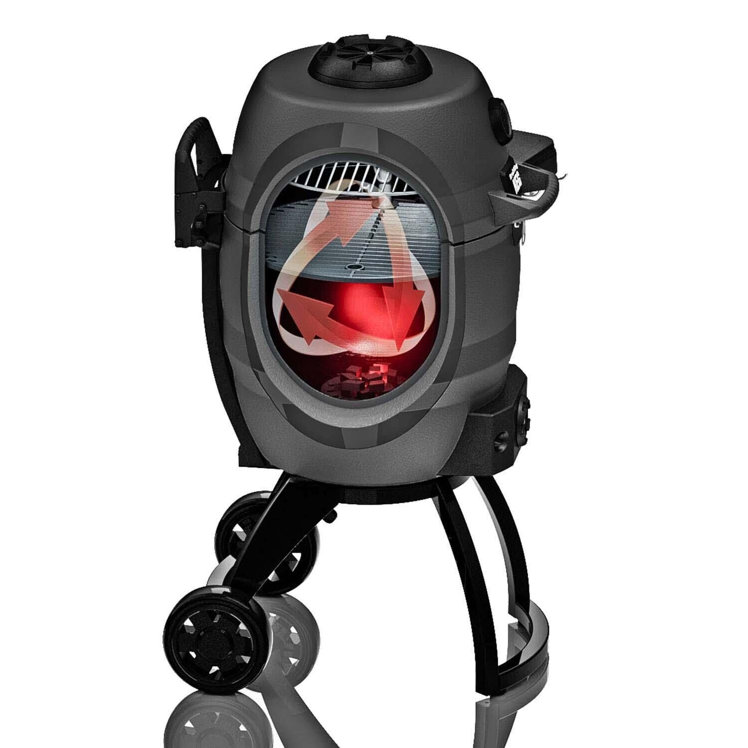 Broil King Keg 5000 Steel Charcoal Kamado Grill - Gray - Cut Away - Detail thumbnail