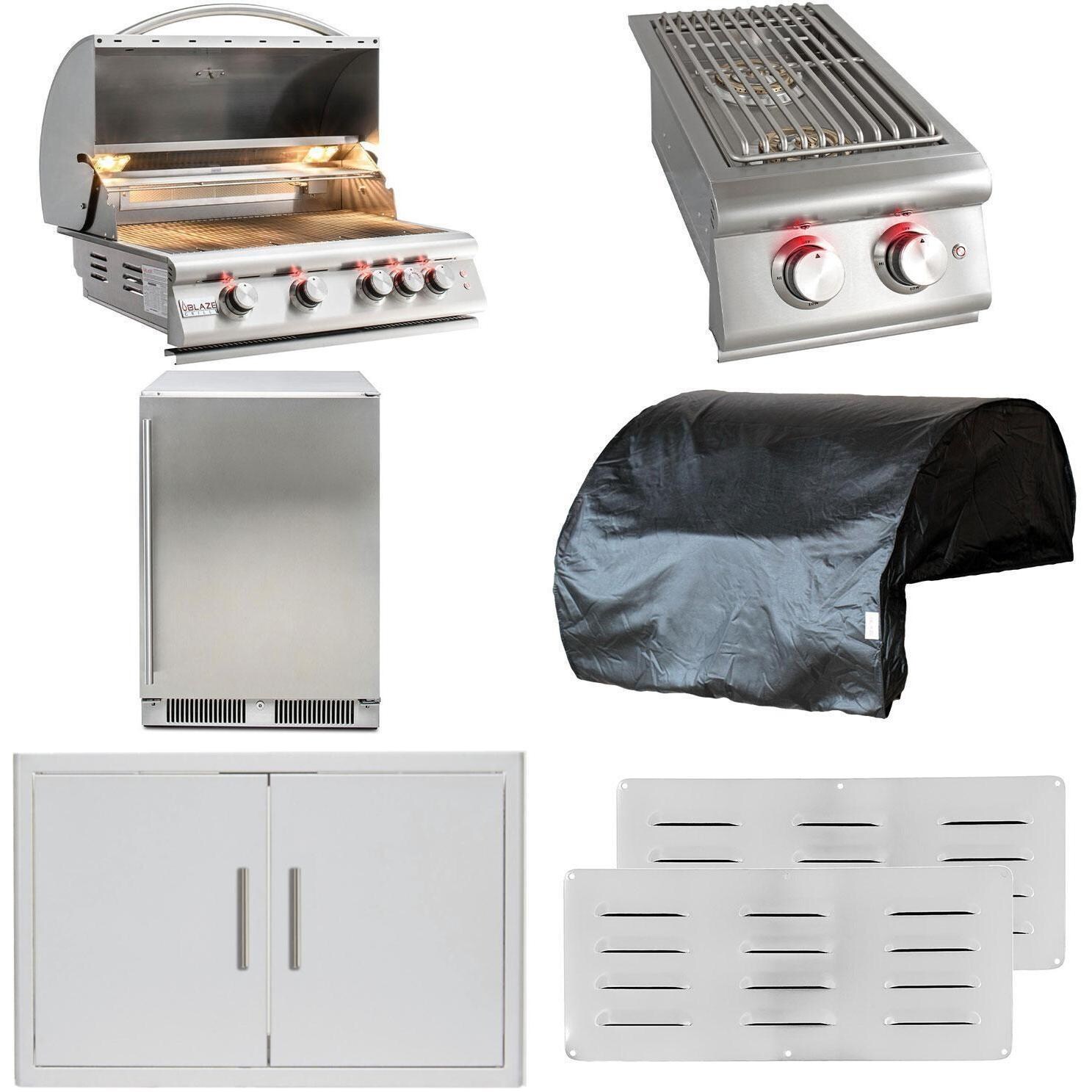Blaze BLZ-4LTE2-LP Premium LTE 7-Piece 32-Inch Propane Outdoor Kitchen Package thumbnail