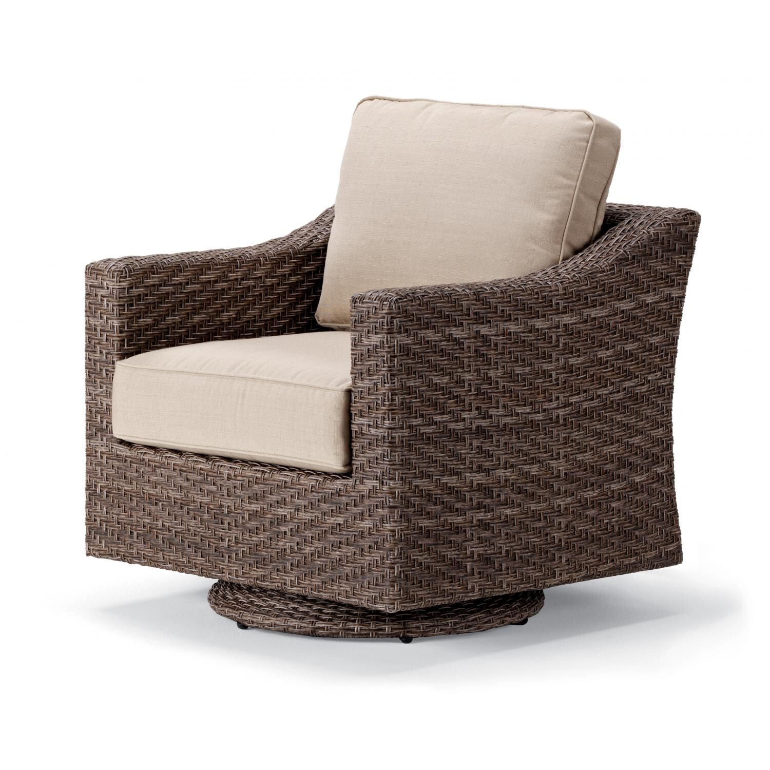 Lake Shore Wicker Swivel Glider Club Chair By Telescope Casual