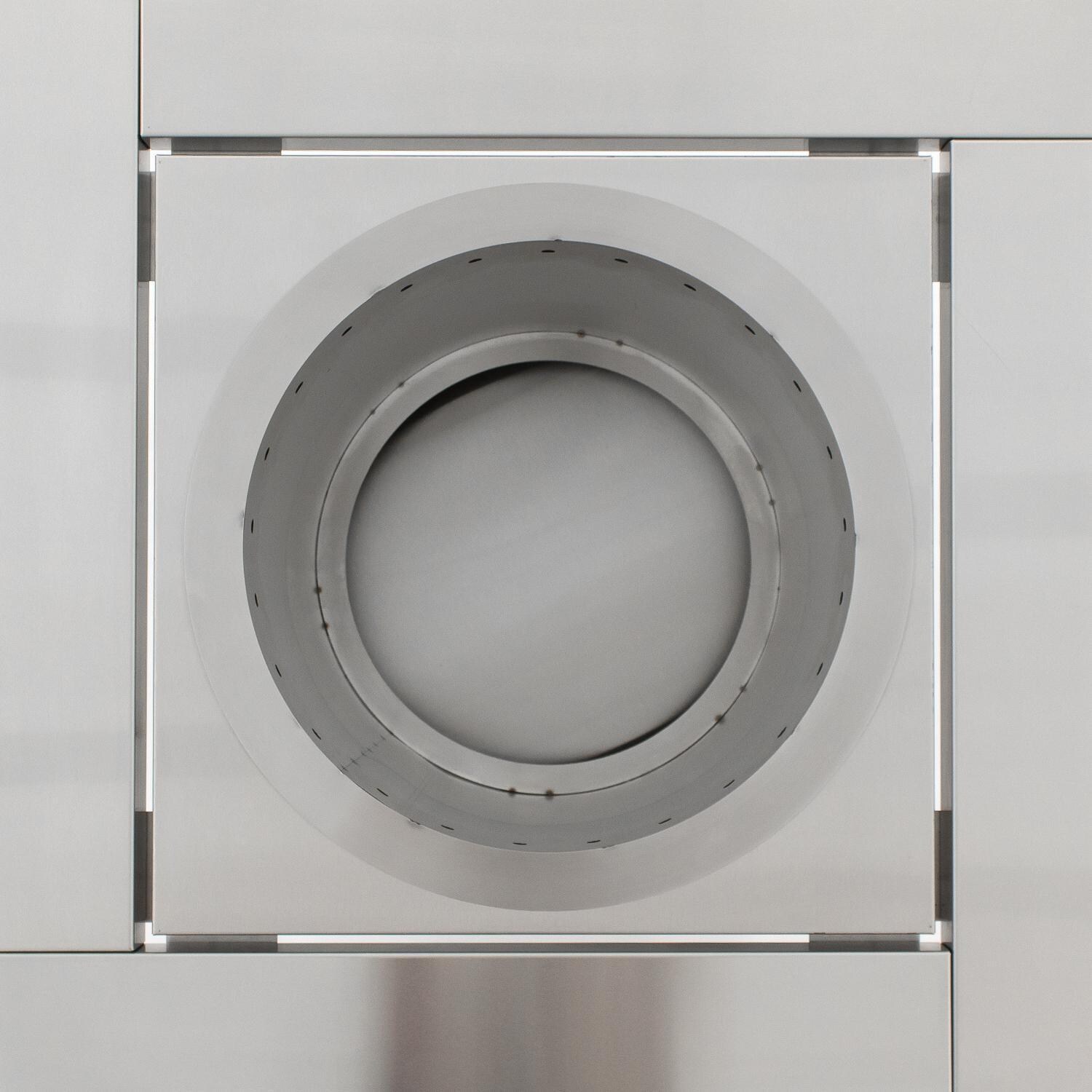 Blaze 29-Inch Square Stainless Steel Pellet Fire Pit - Drum In Fire Pit Housing thumbnail