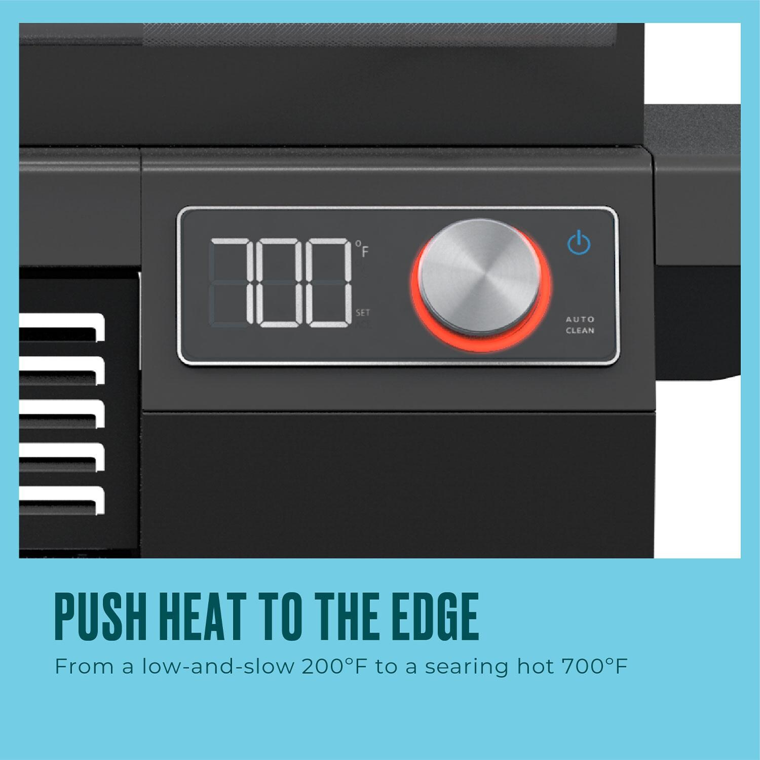 Charbroil 24652144 Edge Electric Grill - Black - Heat Range - Detail thumbnail