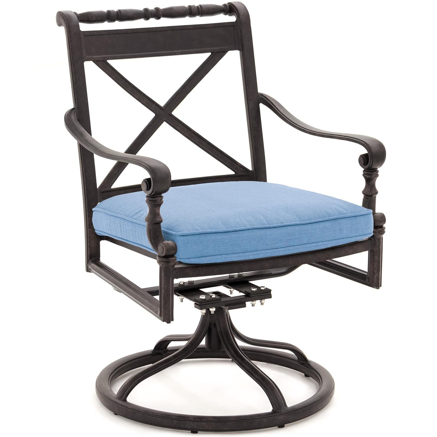 Carrolton KFG100/400/402 Dining Chair And Bar Stool Cushion - Swivel Rocker - Sunbrella Canvas Sky Blue thumbnail