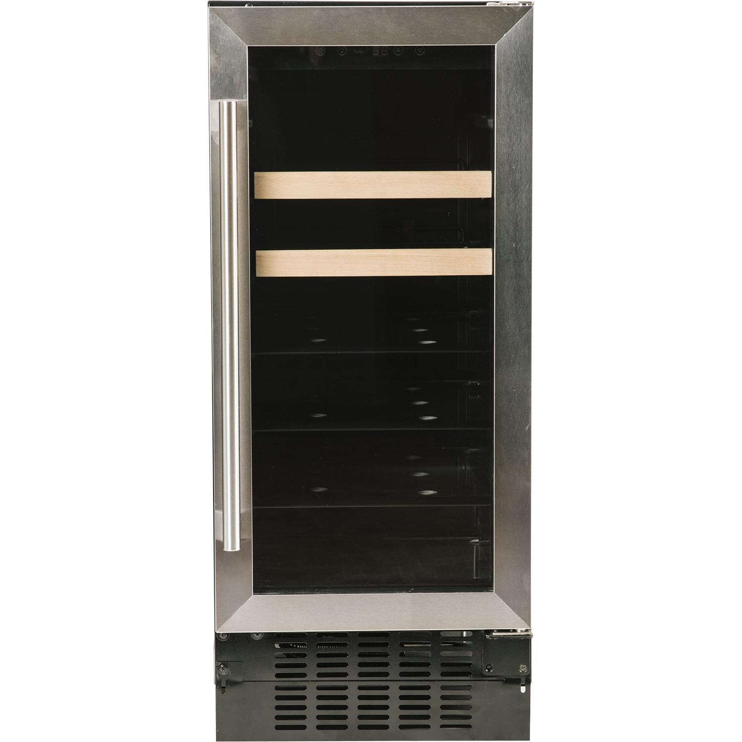 Azure 15-Inch 3 Cu. Ft. Beverage Center - Stainless Steel - Front View W/ Vent Panel Extended thumbnail