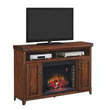 ClassicFlame Mayfield 58-Inch Electric Fireplace Media Console With Traditional Infrared Log Set - Cherry - 28II300GRA image