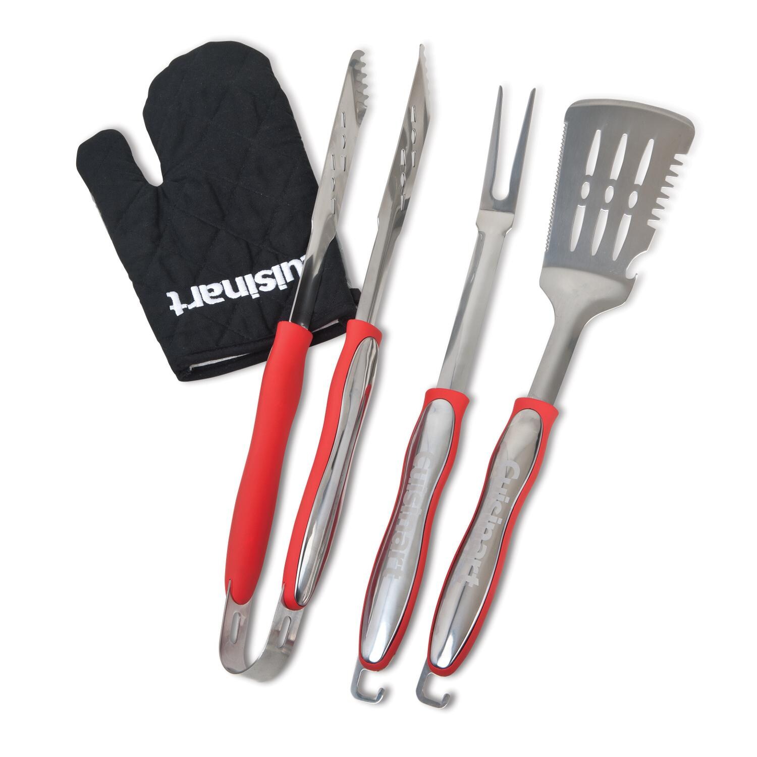 Cuisinart 4-Piece Grill Tool Set With Grill Glove - CGS-134 thumbnail