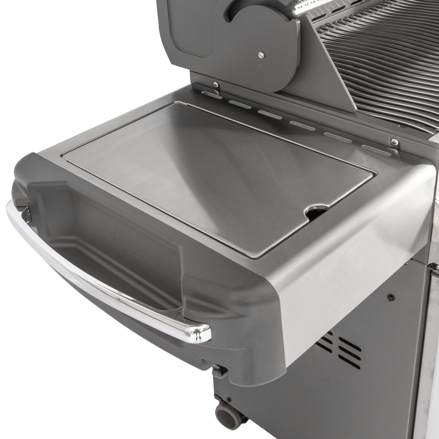 Napoleon Prestige 500 Natural Gas Grill with Infrared Rear Burner and Infrared Side Burner and Napoleon Prestige 500 Natural Gas Grill with Infrared Rear Burner and Infrared Side Burner and