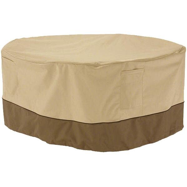 Vin De Flame Reserve 42-Inch Wine Barrel Fire Pit Table W/ 65,000 BTU Manual Safety Ignition - Chat Height - Wood Stave Top - Weather Cover thumbnail