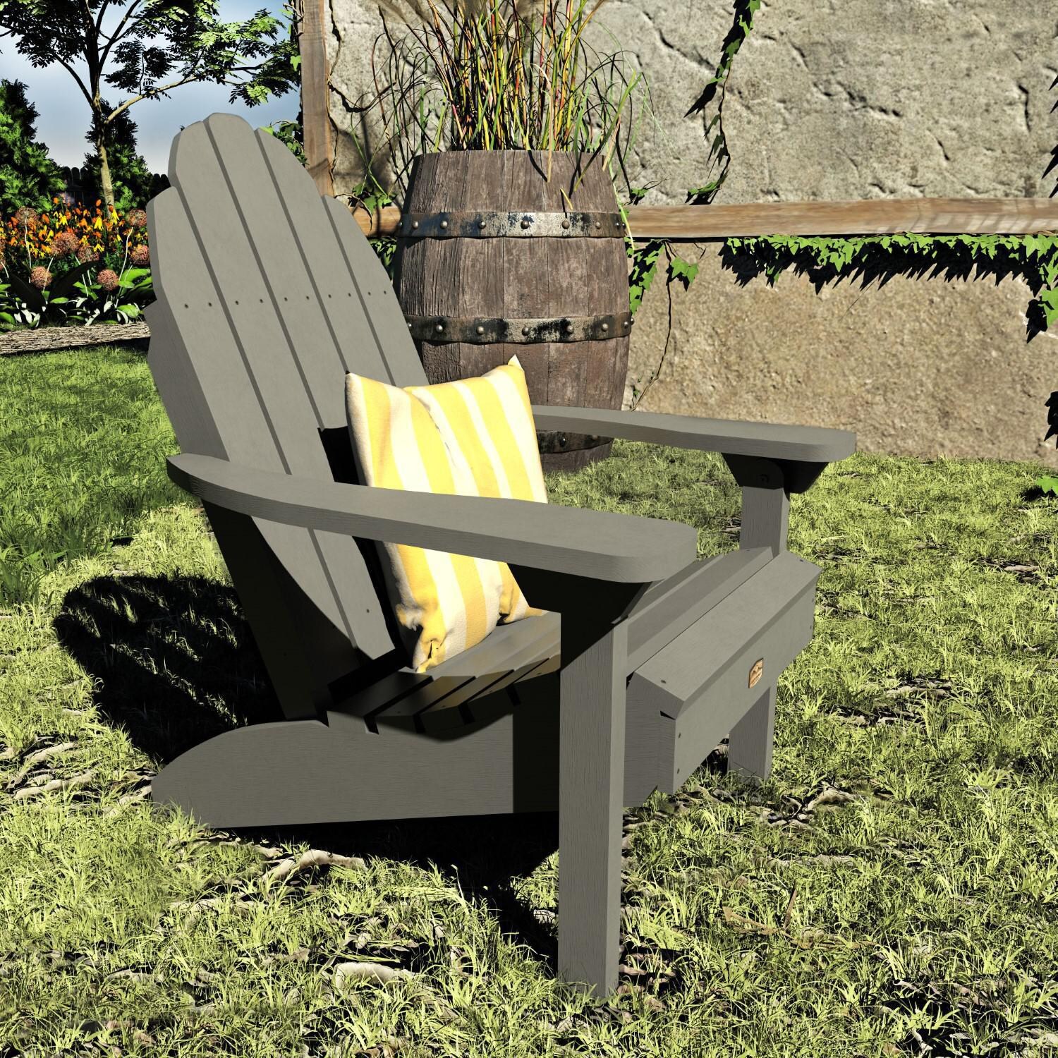Lakeview The Charmville Adirondack Chair - Coastal Teak - Lifestyle Angled thumbnail