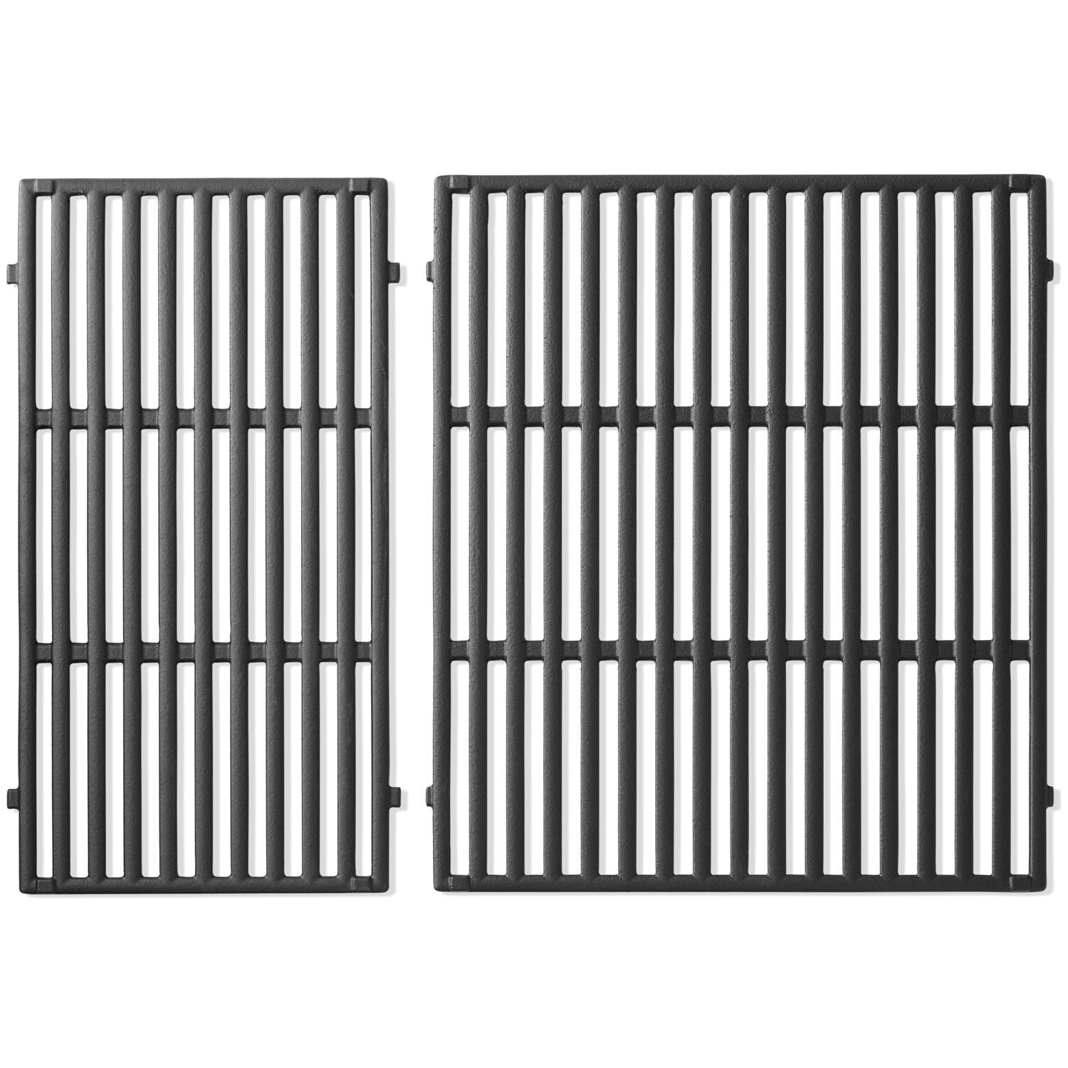 Weber 7853 CRAFTED Porcelain-Enameled Cast Iron Cooking Grates For Genesis II 3-Burner Gas Grills - Overhead View thumbnail