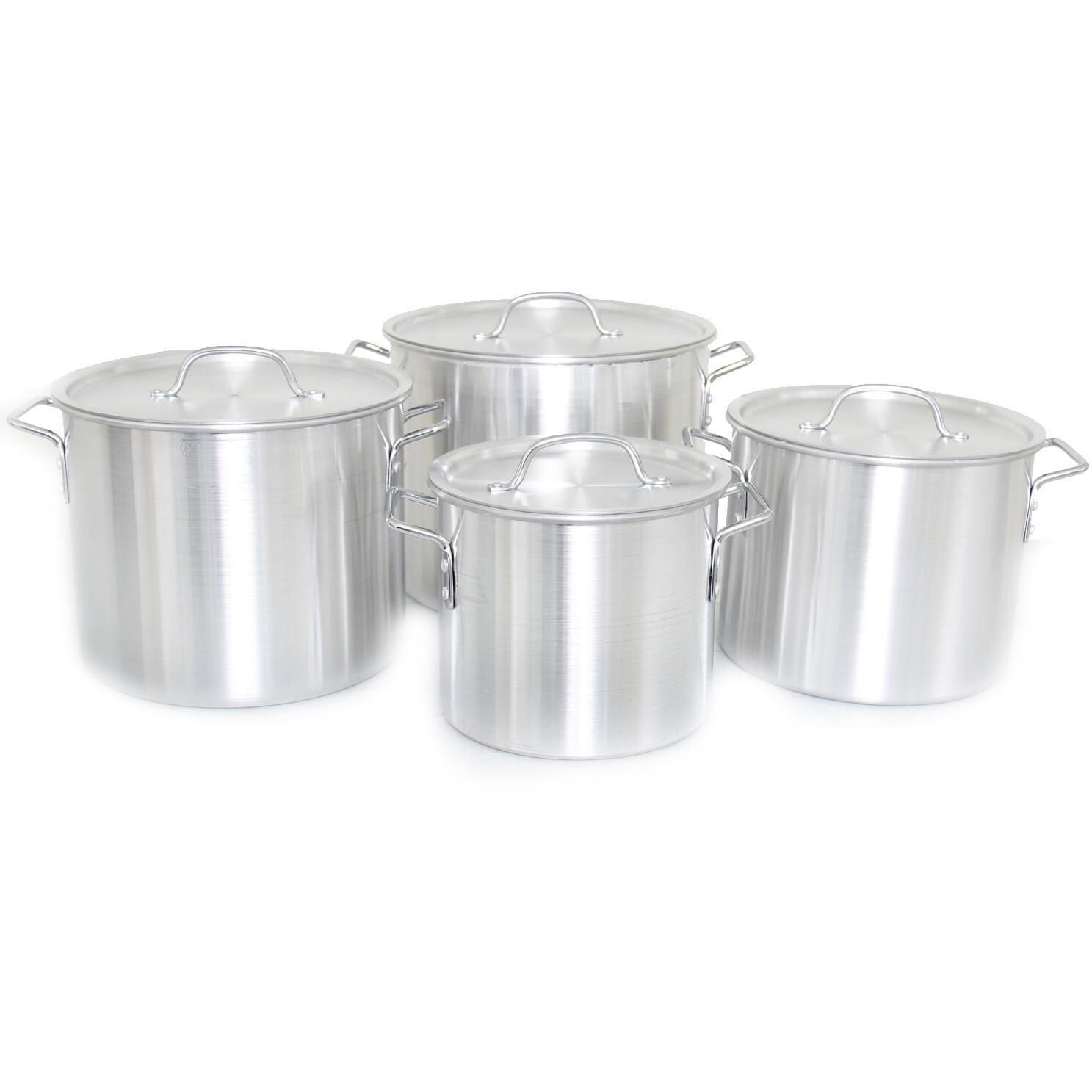 Cajun Cookware 4-Piece Aluminum Stock Pot Set - GL10176 thumbnail