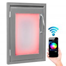 Luxor Illuminated LED 14-Inch Left Hinged Single Access Door - AHT-IL-AD-2014-VL image