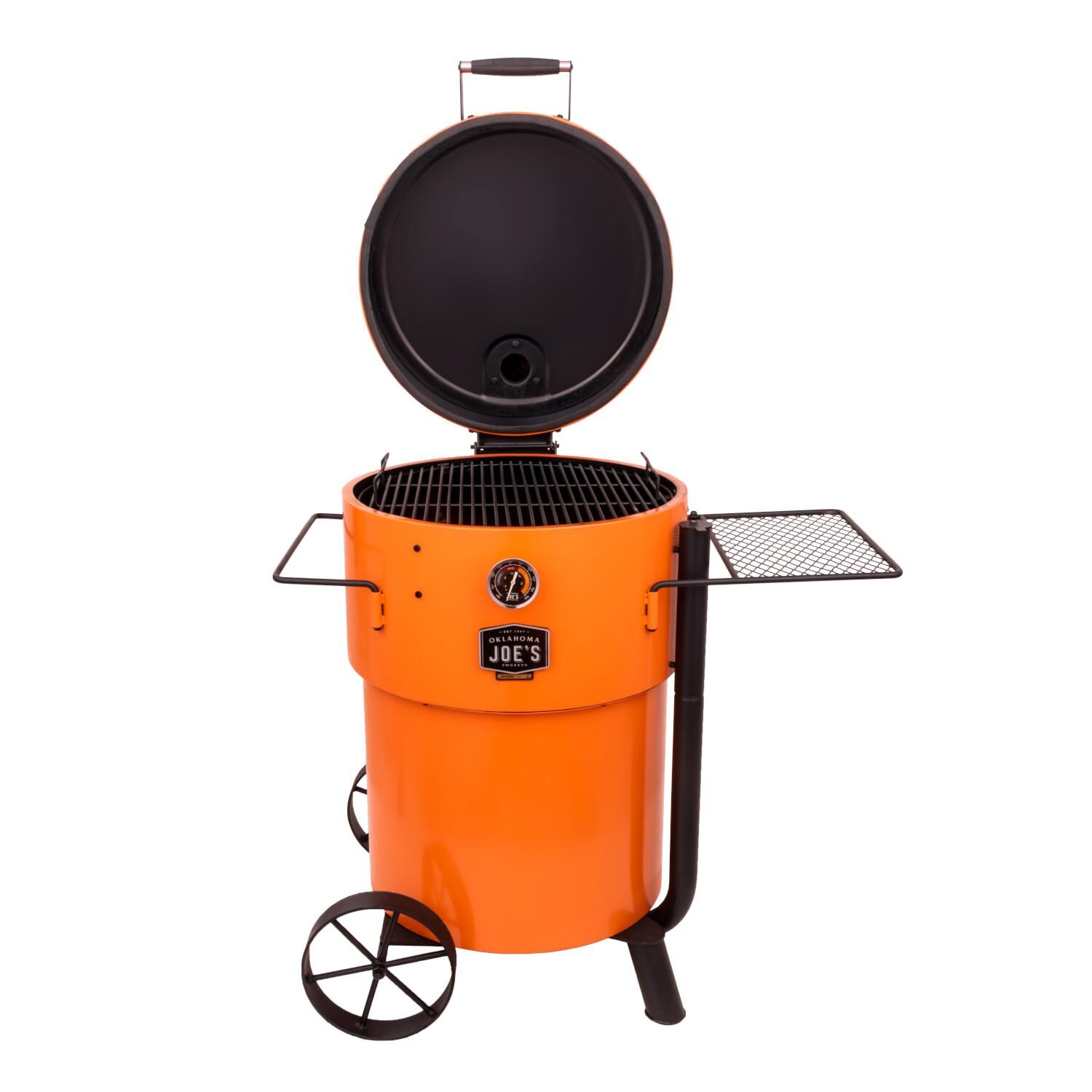 Oklahoma Joe's 19202100 Bronco Pro Drum Smoker - Open Hood thumbnail