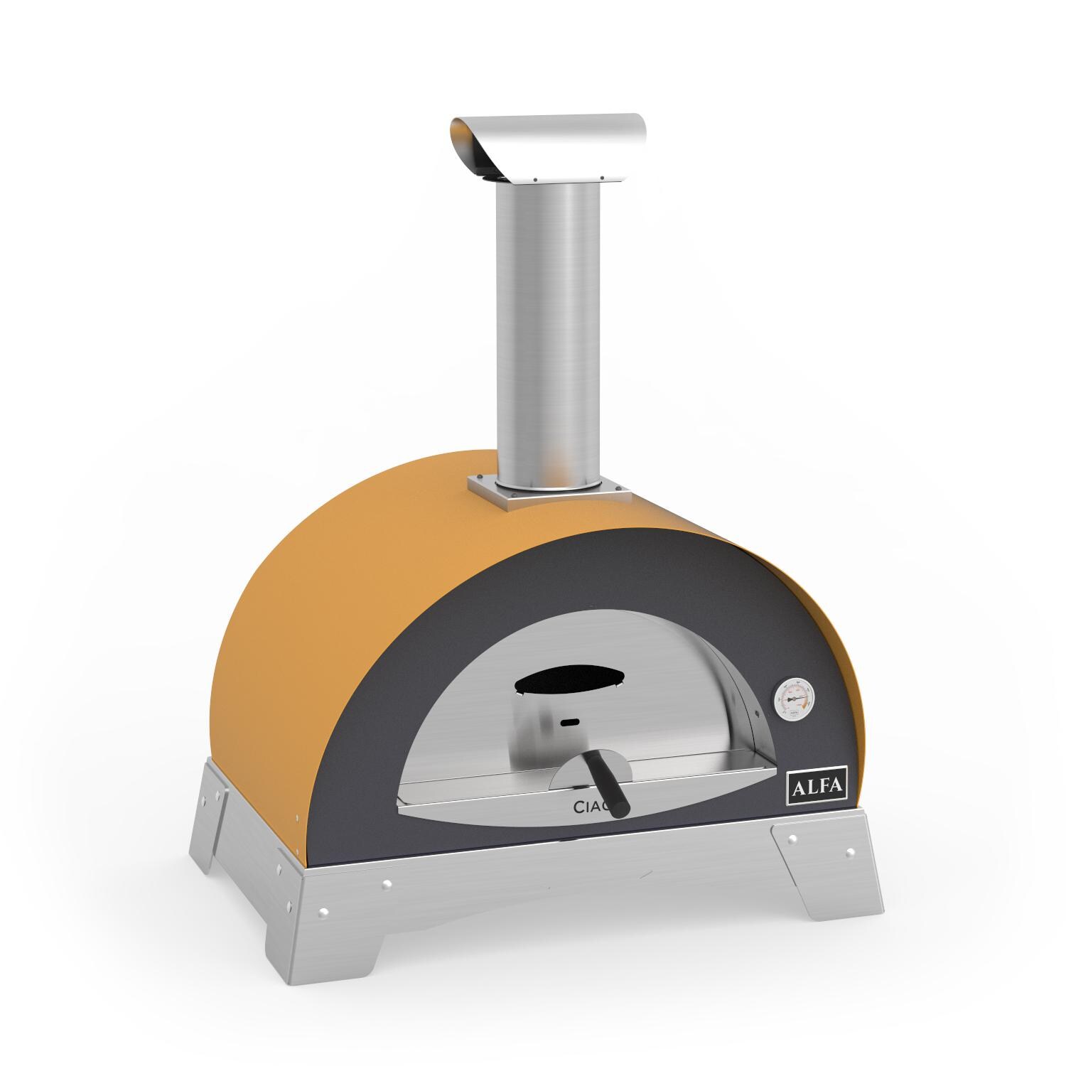 Alfa FXCM-LGIA-T-V2 Ciao 27-Inch Countertop Wood-Fired Pizza Oven - Angled thumbnail