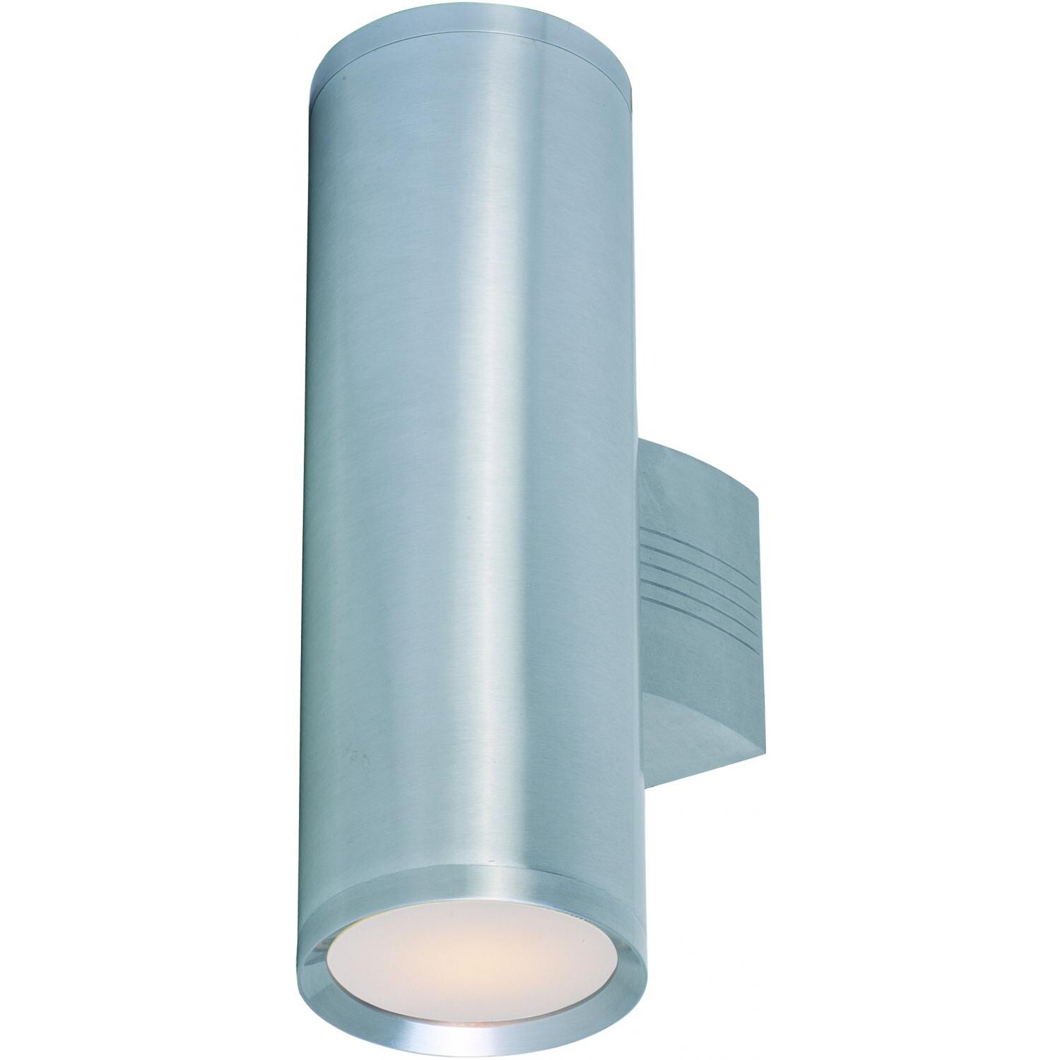 Maxim Lightray 6102AL 75W 15-Inch Two Light Outdoor Wall Light - Brushed Aluminum thumbnail