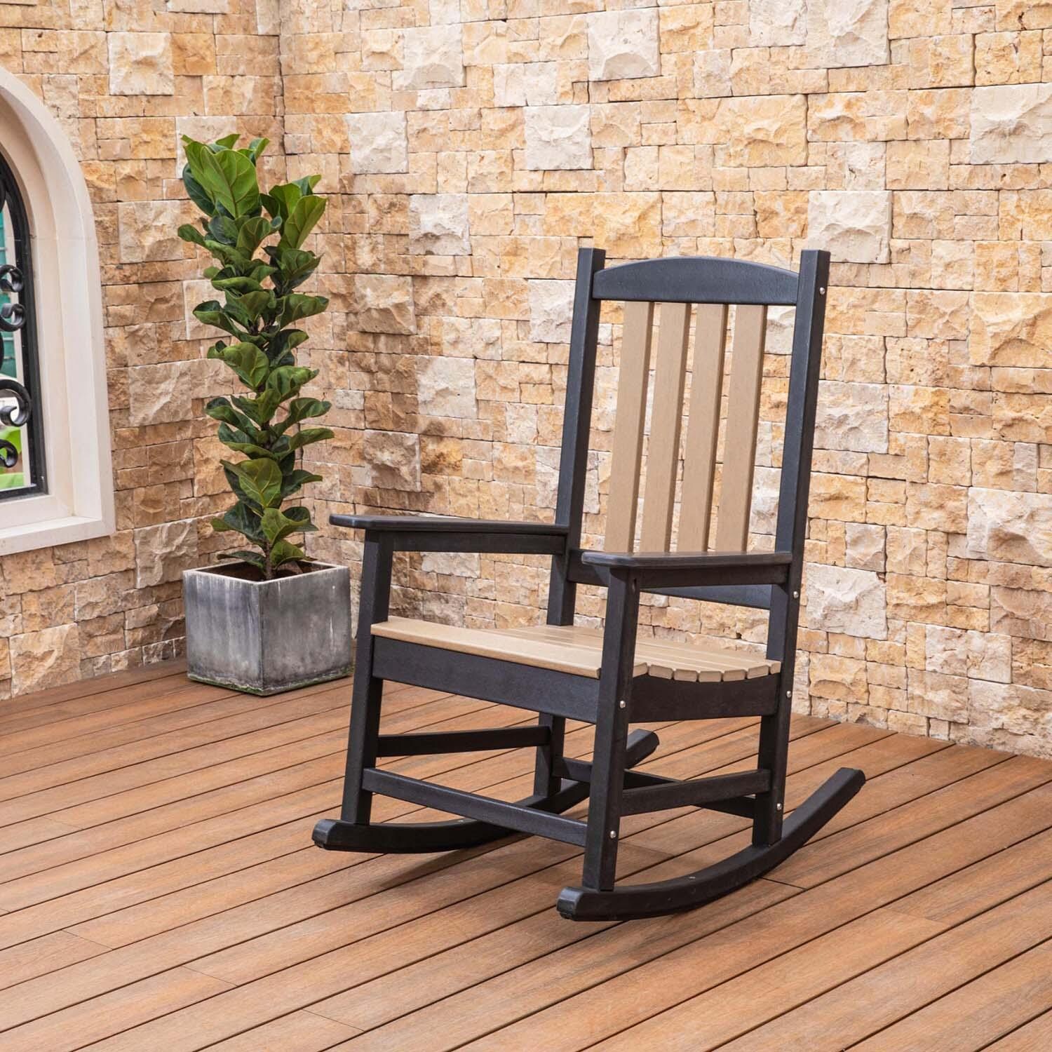 Candleview Polyresin Club Rocking Chair By Lakeview Outdoor Designs - Lifestyle thumbnail