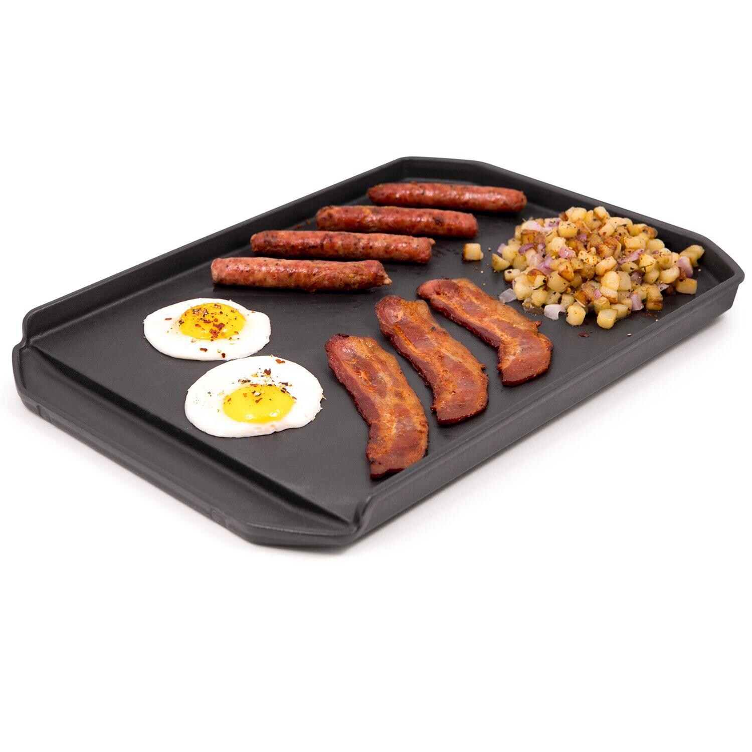 Broil King 11342 Cast Iron Plancha - Food - White Background thumbnail