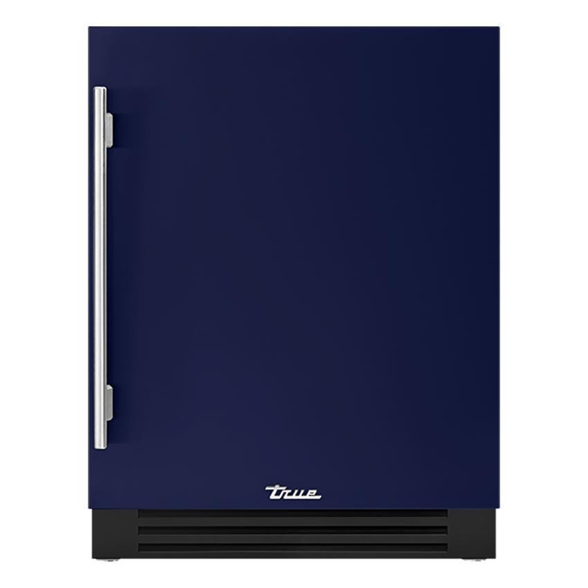 True ADA Height 24 Inch 5 Cu. Ft. Right Hinge Outdoor Refrigerator - Cobalt w/ Stainless Steel Handles - TURADA-24-RS-A~078-H04