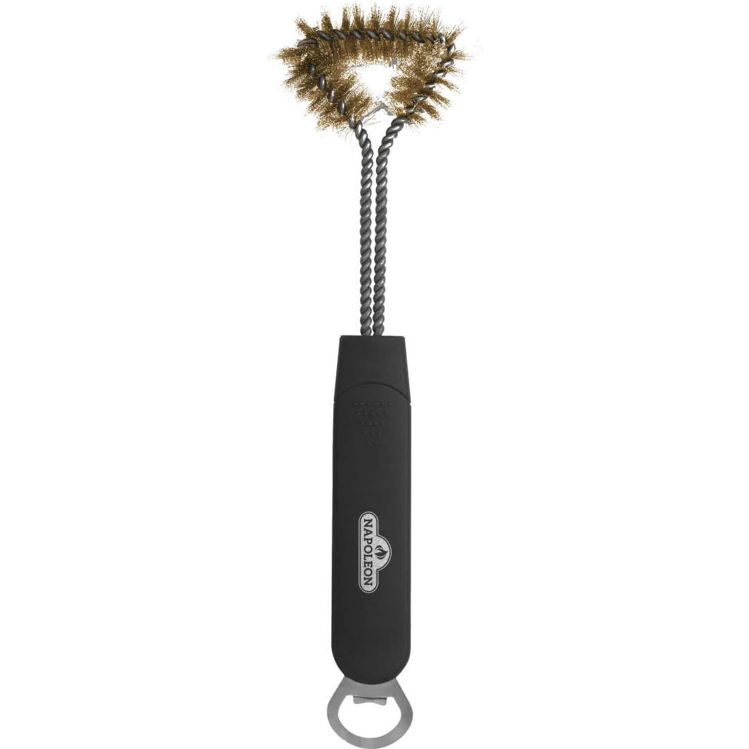 Napoleon 62012 Three Sided Grill Brush with Bottle Opener - White Background thumbnail