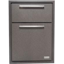 Sunset Bay Outdoor 17-Inch Powder Coated Aluminum Double Enclosed Drawer - Brown Speckle - DDR.17