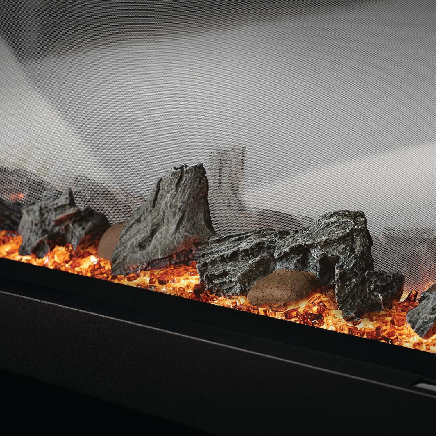 Napoleon NEFBD50HE 50-Inch CLEARion See-Thru Built-In Electric Fireplace - Logs W/Blue Flames thumbnail