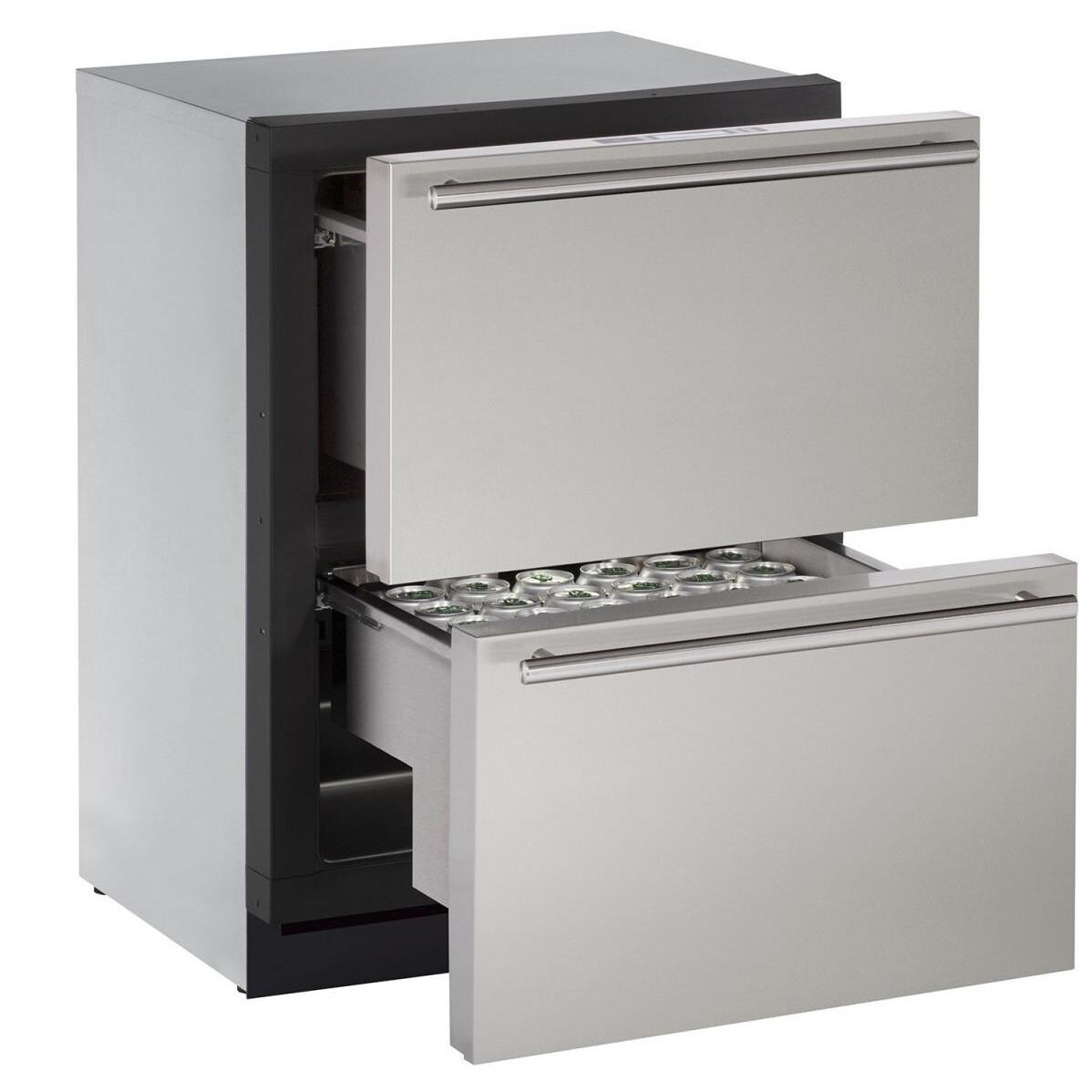 U-Line 3024DWRS Stainless Drawers: Open View thumbnail